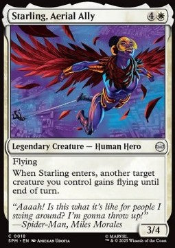 Starling, Aerial Ally - Magic: The Gathering | Marvel's Spider-Man (Common) [SPM-18]