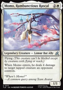 Momo, Rambunctious Rascal (V.1) - Magic: The Gathering | Avatar: The Last Airbender: Eternal (Uncommon) [TLE-217]
