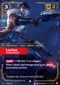 Lucian, Gunslinger (V.2 - Showcase) - Spiritforged (Showcase) [SFD-028a]