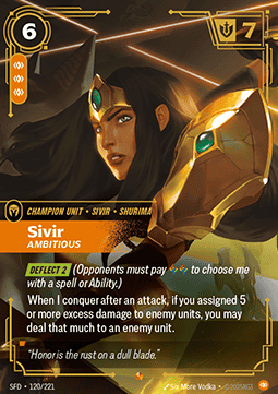 Sivir, Ambitious (V.1 - Epic) - Spiritforged (Epic) [SFD-120]