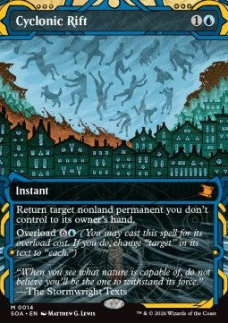 Cyclonic Rift (V.1) - Secrets of Strixhaven: Mystical Archive (Mythic) [SOA-14]