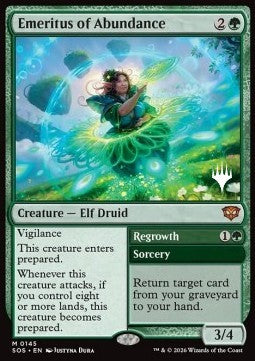 Emeritus of Abundance // Regrowth - Secrets of Strixhaven: Promos (Mythic) [PSOS-145]