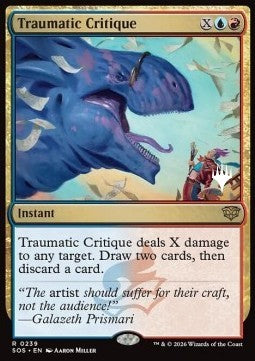 Traumatic Critique - Secrets of Strixhaven: Promos (Rare) [PSOS-239]