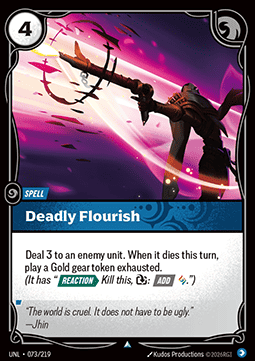 Deadly Flourish