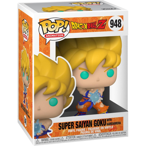 DRAGON BALL Z - POP FUNKO VINYL FIGURE 948 SS GOKU W/ KAMEHAMEHA WAVE 9CM