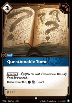 Questionable Tome