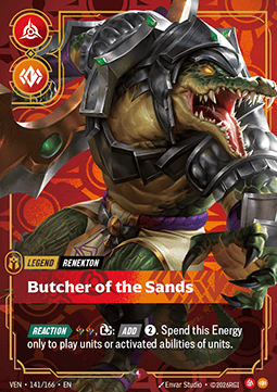 Renekton, Butcher of the Sands (V.1 - Rare)