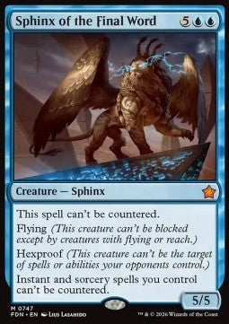 Sphinx of the Final Word