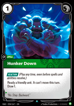 Hunker Down