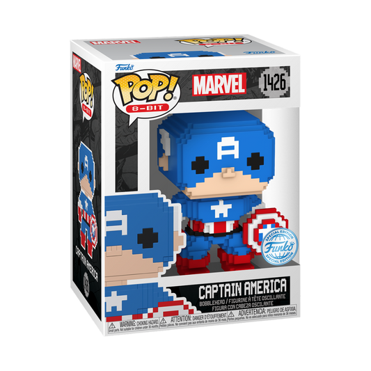 MARVEL: 8-BIT - POP FUNKO VINYL FIGURE 1426 CAPTAIN AMERICA 9CM