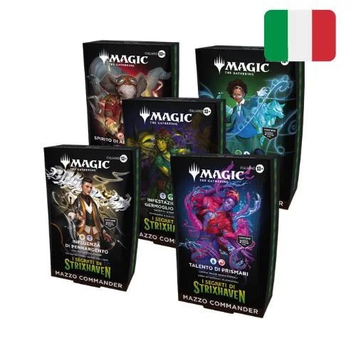 Segreti di Strixhaven Commander Decks Display IT Magic the Gathering (5 Mazzi)
