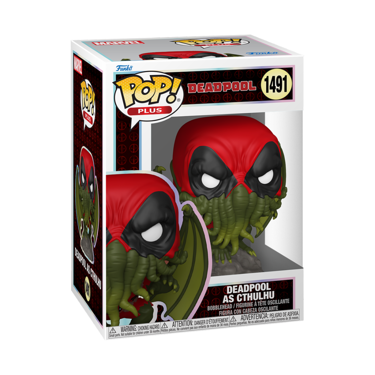 MARVEL: DEADPOOL - LITERARY CLASSIC - POP FUNKO PLUS VINYL FIGURE 1491 DEADPOOL CTHULHU 9CM