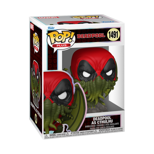 MARVEL: DEADPOOL - LITERARY CLASSIC - POP FUNKO PLUS VINYL FIGURE 1491 DEADPOOL CTHULHU 9CM