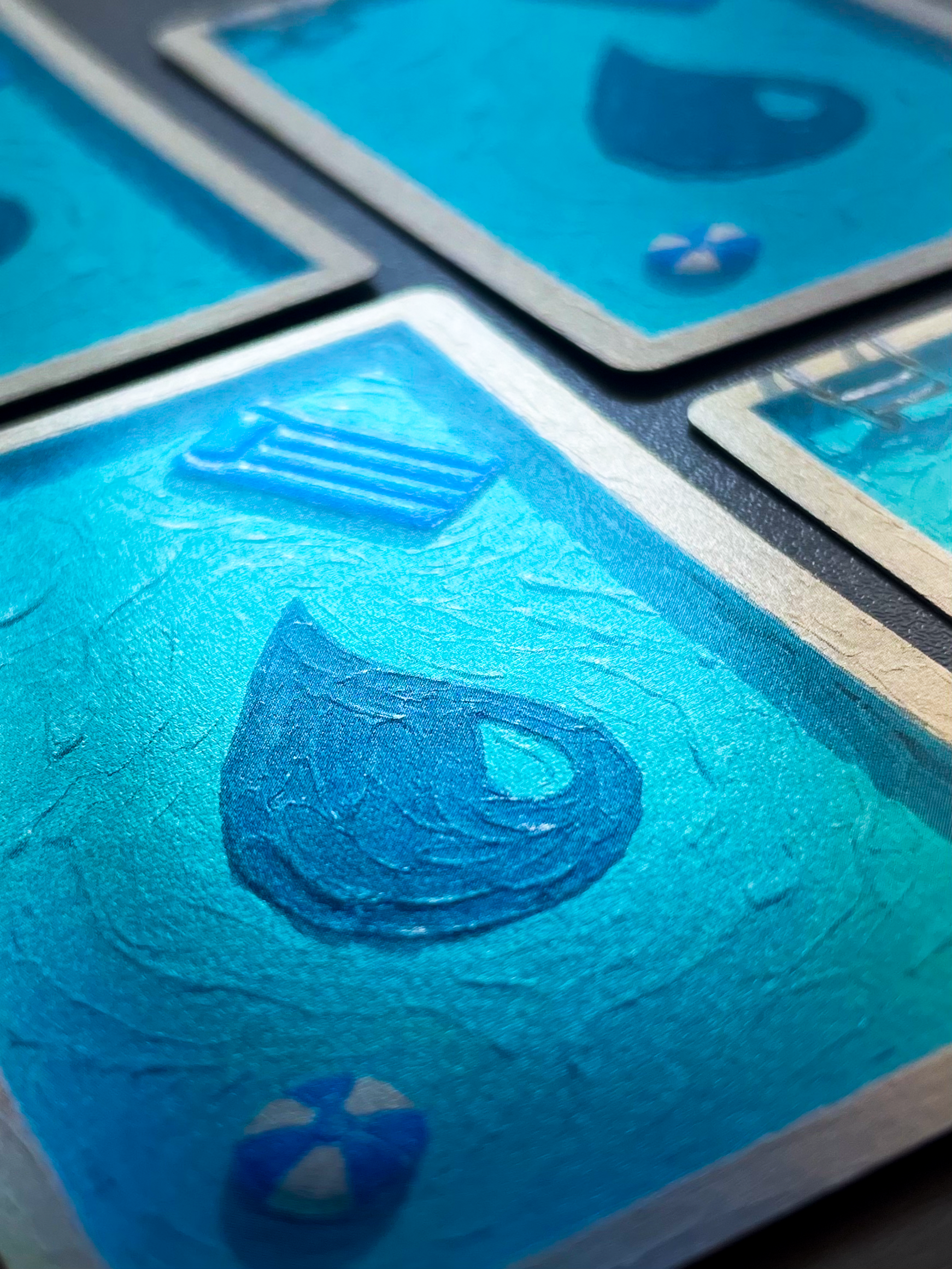 BLUE ISLAND TOKEN_MANA IN POOL  - Token Mana in pool Blu Isola