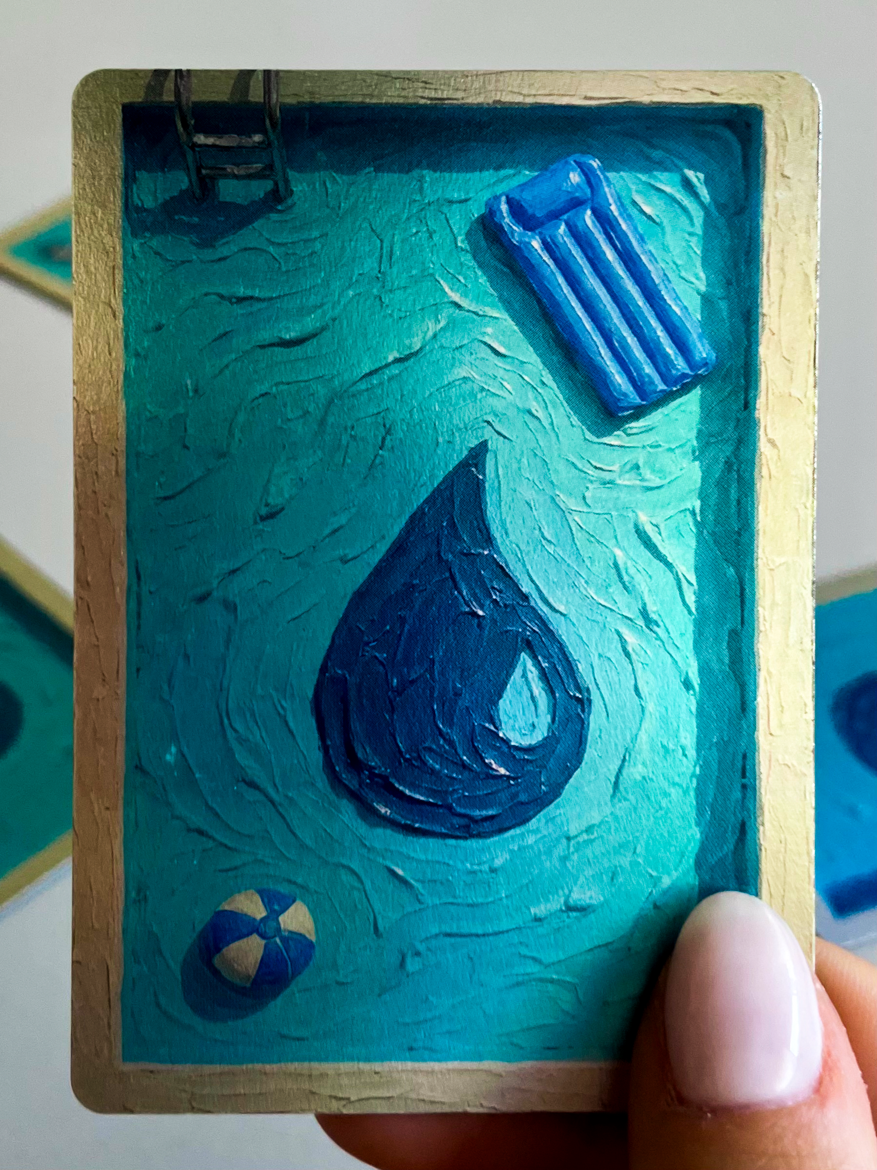 BLUE ISLAND TOKEN_MANA IN POOL  - Token Mana in pool Blu Isola