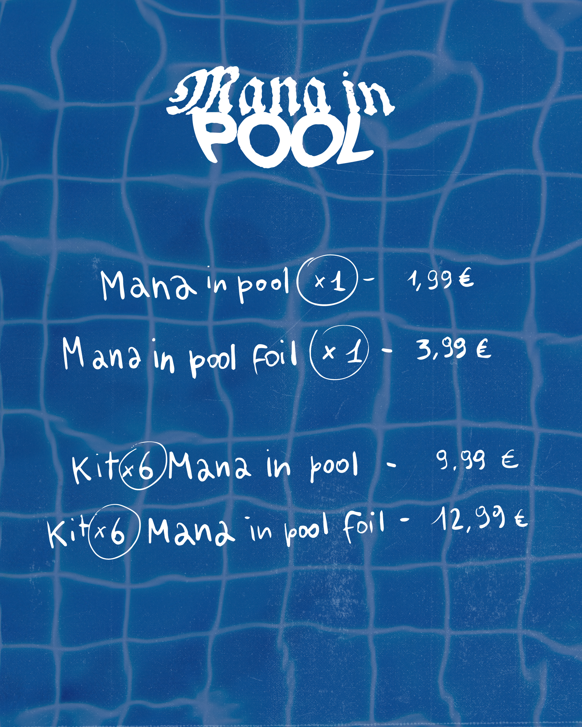 WHITE PLAIN TOKEN_MANA IN POOL FOIL - Token Mana in pool BIanco Pianura