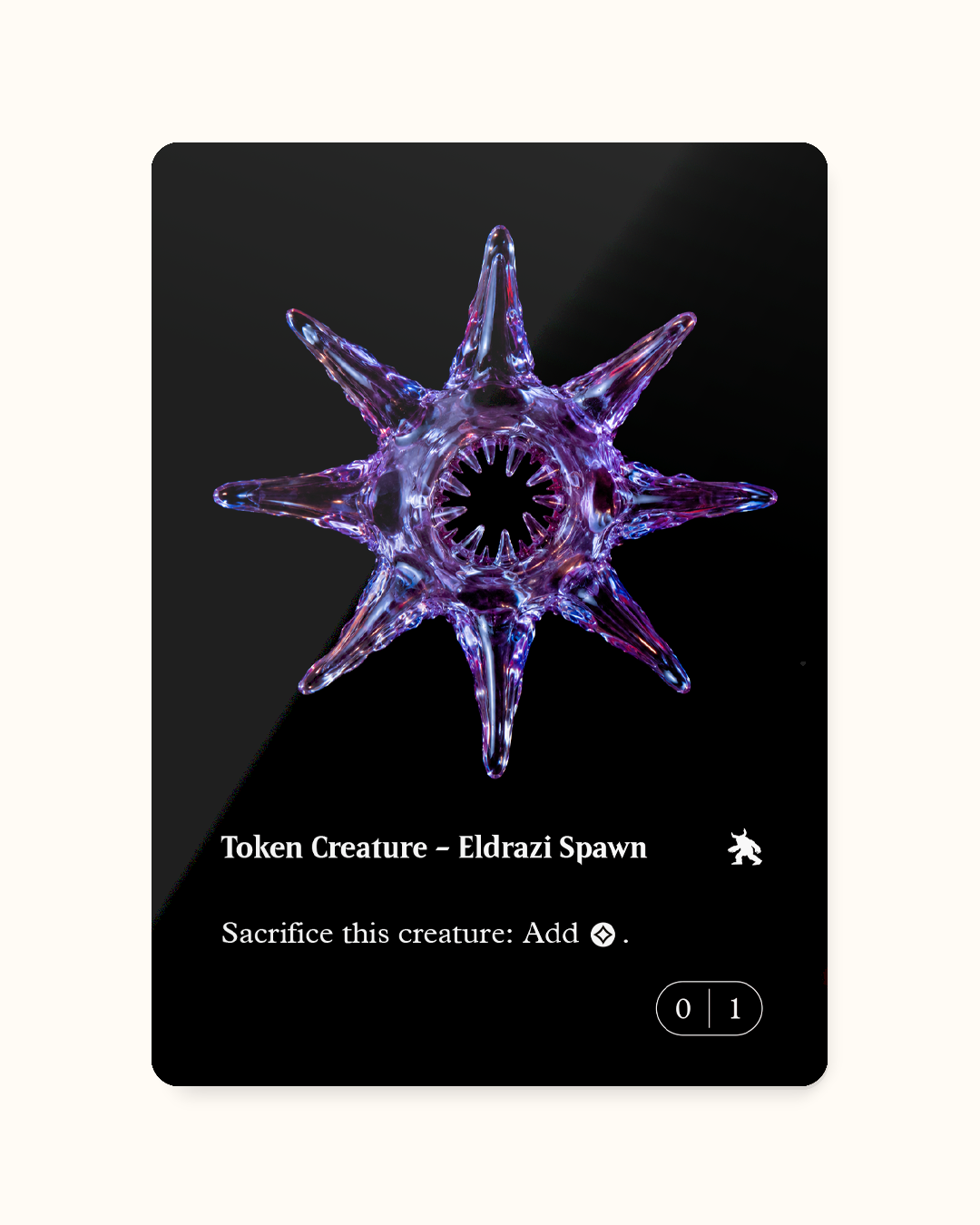 SPAWN TOKEN_BLACK S - Token ELDRAZI Progenie