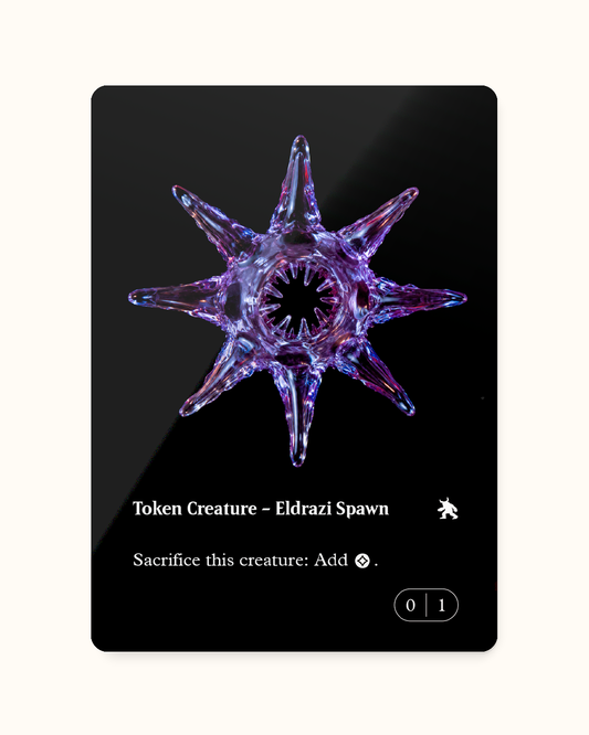 SPAWN TOKEN_BLACK S - Token ELDRAZI Progenie