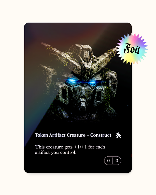 CONSTRUCT TOKEN_BLACK S FOIL - Token Costrutto