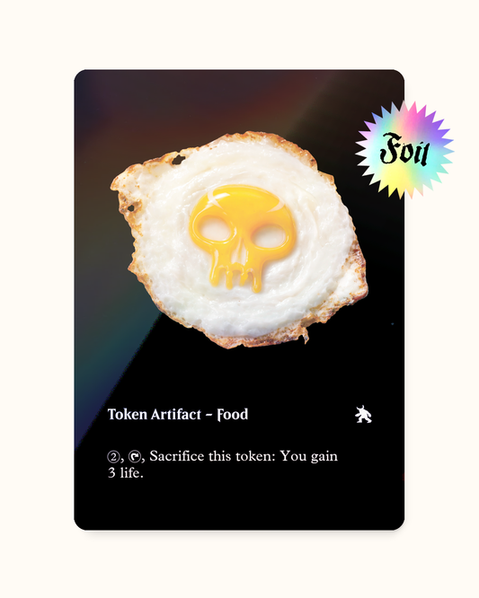 FOOD SWAMP TOKEN_BLACK S FOIL - Token Cibo