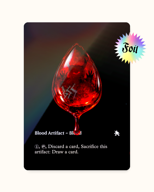 BLOOD TOKEN_BLACK S FOIL - Token Sangue