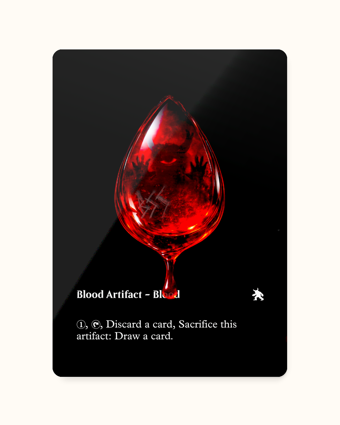 BLOOD TOKEN_BLACK S - Token Sangue