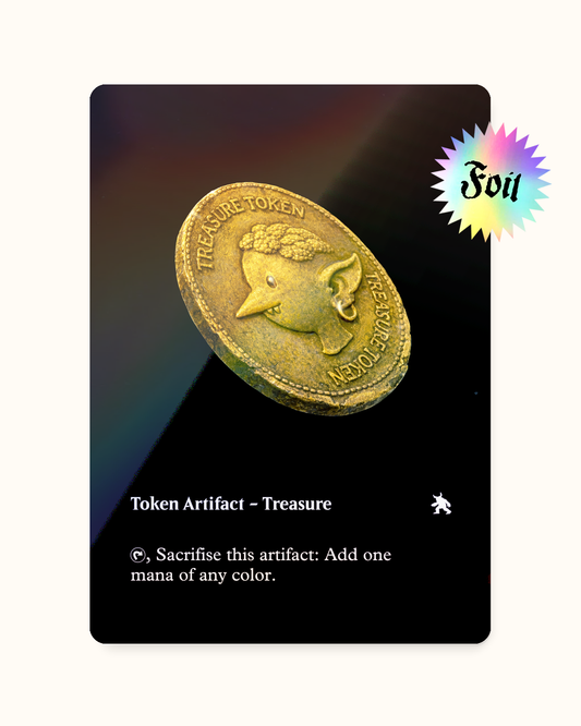 TREASURE TOKEN_BLACK S FOIL - Token Tesoro