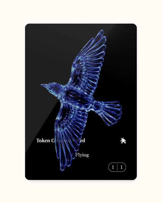 BIRD TOKEN_BLACK S - Token Uccello
