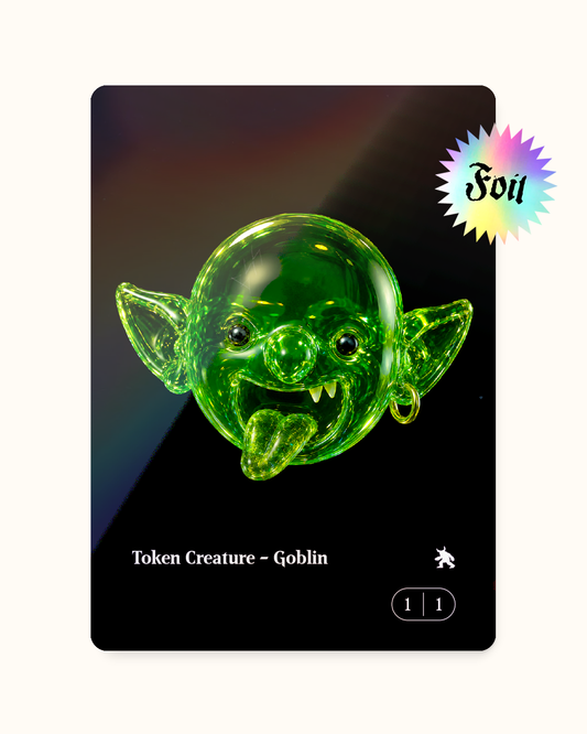 GOBLIN TOKEN_BLACK S FOIL - Token Goblin