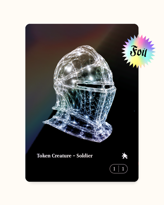 Soldier TOKEN_BLACK S FOIL - Token Soldato