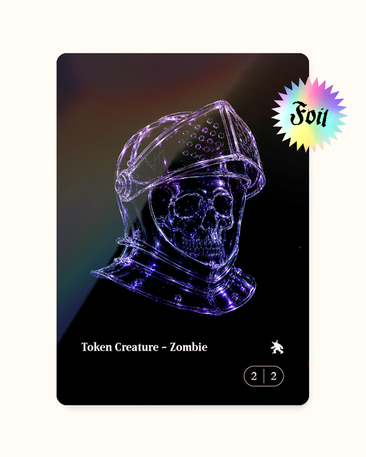 ZOMBIE TOKEN_BLACK S FOIL - Token Zombie