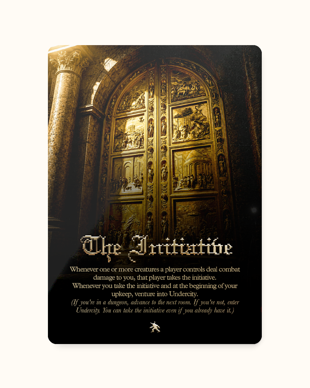 INITIATIVE TOKEN_BLACK S FOIL - Token Iniziativa FOIL