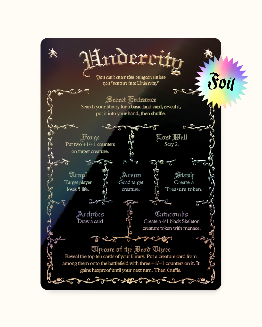 INITIATIVE TOKEN_BLACK S FOIL - Token Iniziativa FOIL