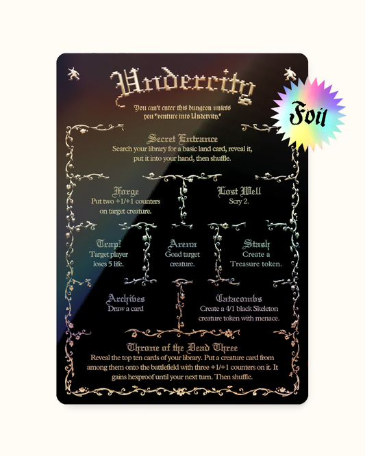 INITIATIVE TOKEN_BLACK S FOIL - Token Iniziativa FOIL