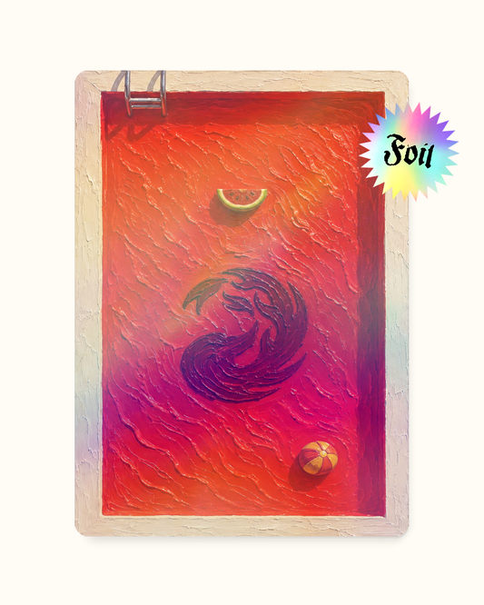 RED MOUNTAIN TOKEN_MANA IN POOL FOIL - Token Mana in pool Rosso Montagna