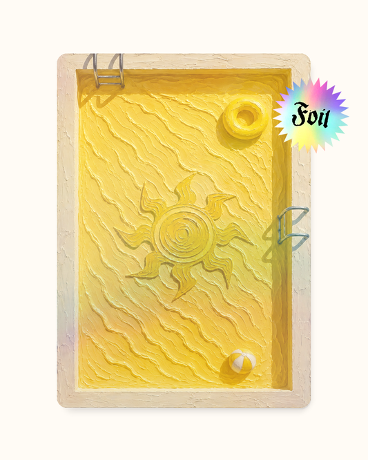 WHITE PLAIN TOKEN_MANA IN POOL FOIL - Token Mana in pool BIanco Pianura