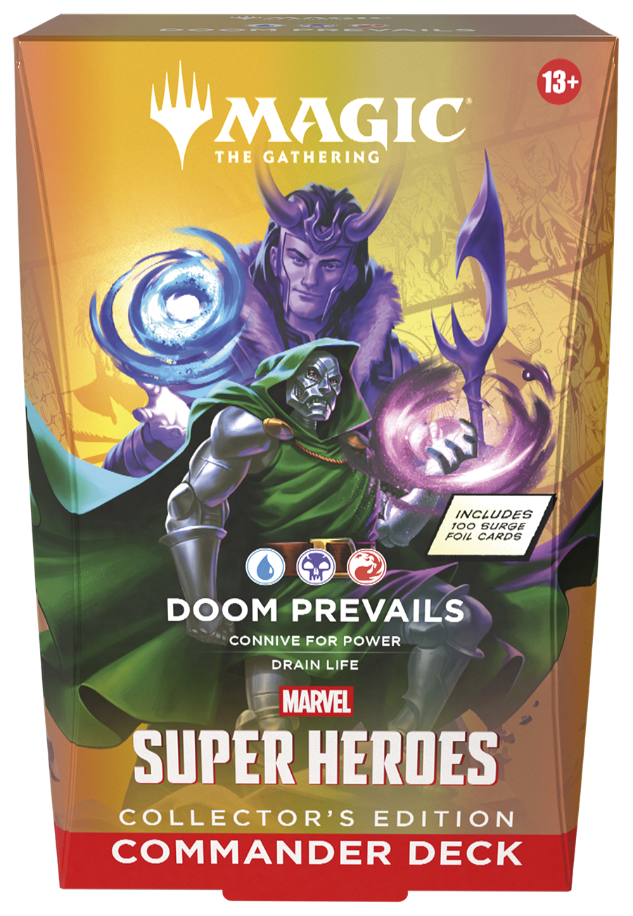 Doom Prevails Collector’s Edition Commander Deck Marvel Super Heroes Magic the Gathering (versione Inglese)