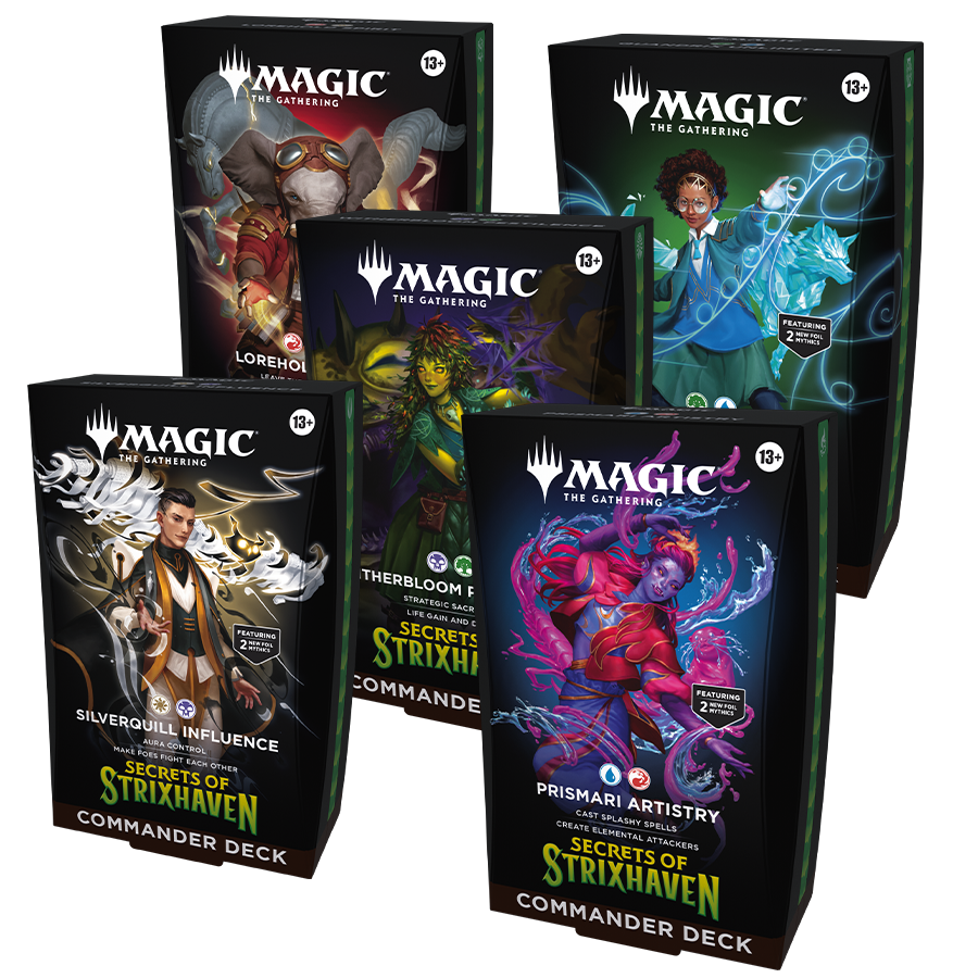 Segreti di Strixhaven Commander Decks Display ENG Magic the Gathering (5 Mazzi)