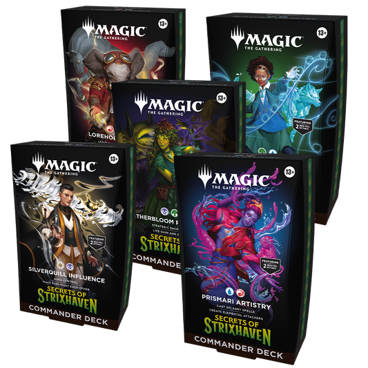 Segreti di Strixhaven Commander Decks Display ENG Magic the Gathering (5 Mazzi)