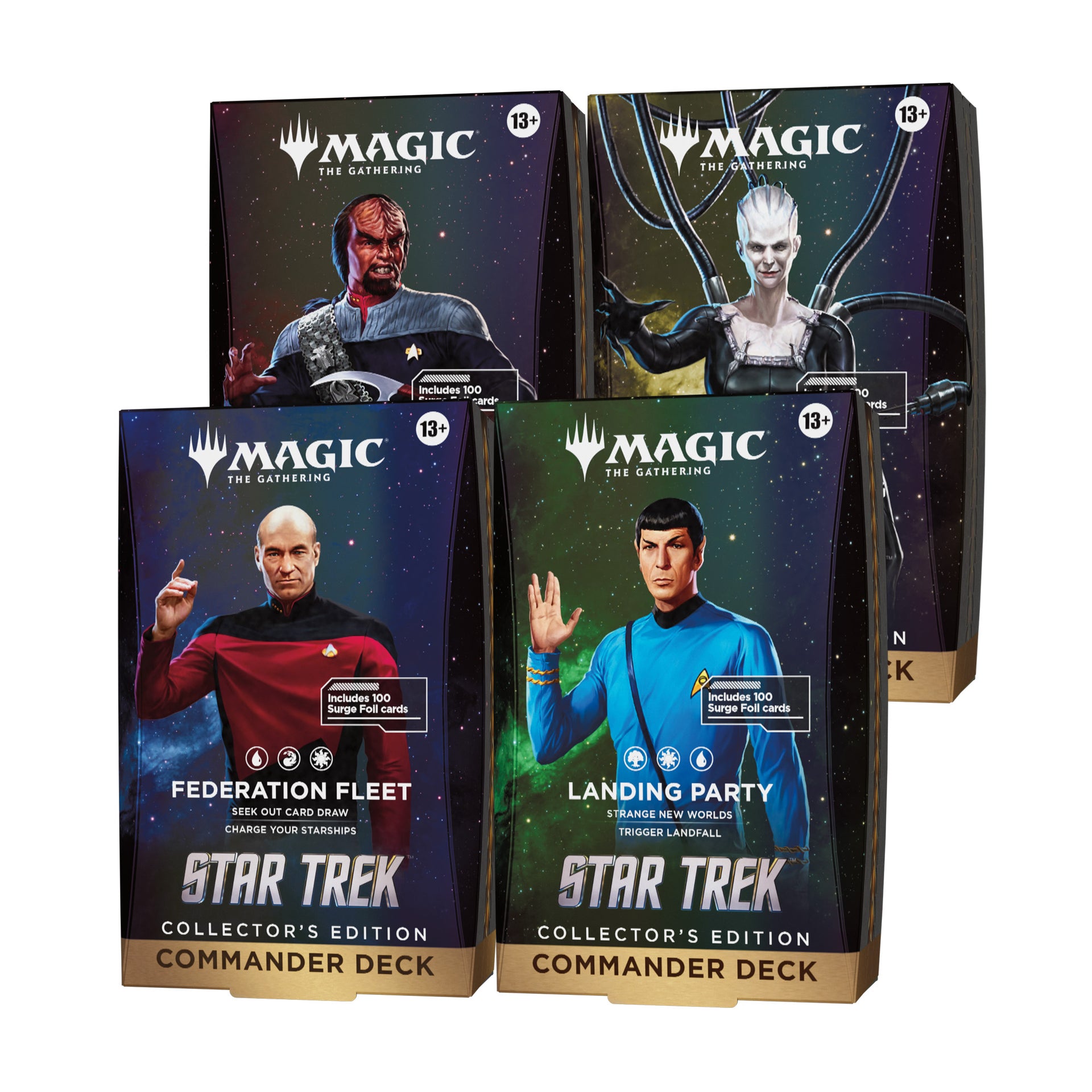 BOX COMMANDER DECK - STAR TREK (4 MAZZI) - COLLECTOR'S EDITION - ENG