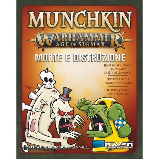 MUNCHKIN - WARHAMMER: AGE OF SIGMAR - MORTE E DISTRUZIONE - ESPANSIONE - ITA