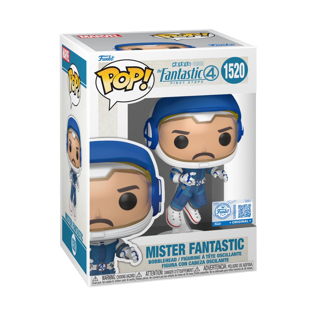 MARVEL: FANTASTIC FOUR - POP FUNKO VINYL FIGURE 1520 MISTER FANTASTIC 9CM