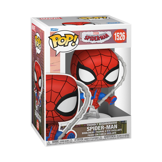 MARVEL: YOUR FRIENDLY NEIGHBORHOOD SPIDER-MAN - POP FUNKO VINYL FIGURE 1526 SPIDER-MAN (FINAL SUIT) 9CM