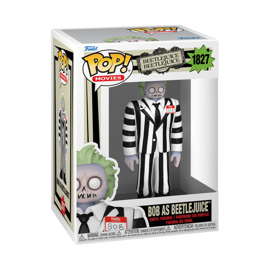 BEETLEJIUCE - POP FUNKO VINYL FIGURE 1827 BOB AS BEETLEJUICE 9CM
