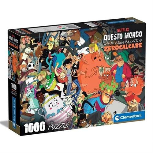 39797 - ZEROCALCARE - PUZZLE 1000 PEZZI - QUESTO MONDO NON MI RENDERA' CATTIVO - PERSONAGGI