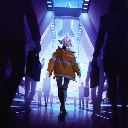 Cyberpunk TCG Edgerunners: Burn Bright – key art ufficiale