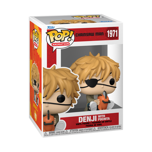 CHAINSAW MAN - POP FUNKO VINYL FIGURE 1971 DENJI WITH POCHITA 9CM