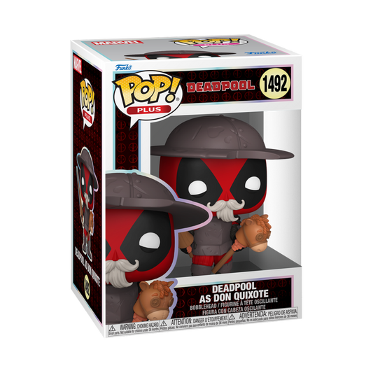 MARVEL: DEADPOOL - LITERARY CLASSIC - POP FUNKO PLUS VINYL FIGURE 1492 DEADPOOL DON QUIXOTE 9CM