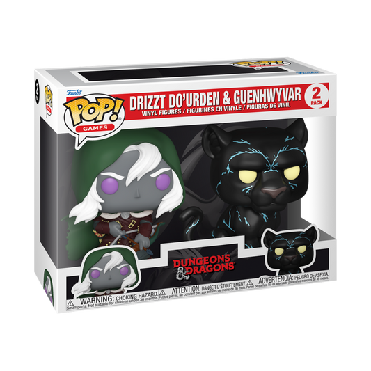 DUNGEONS & DRAGONS - POP FUNKO VINYL FIGURE 2-PACK DRIZZT & GUENHWYVAR 9CM