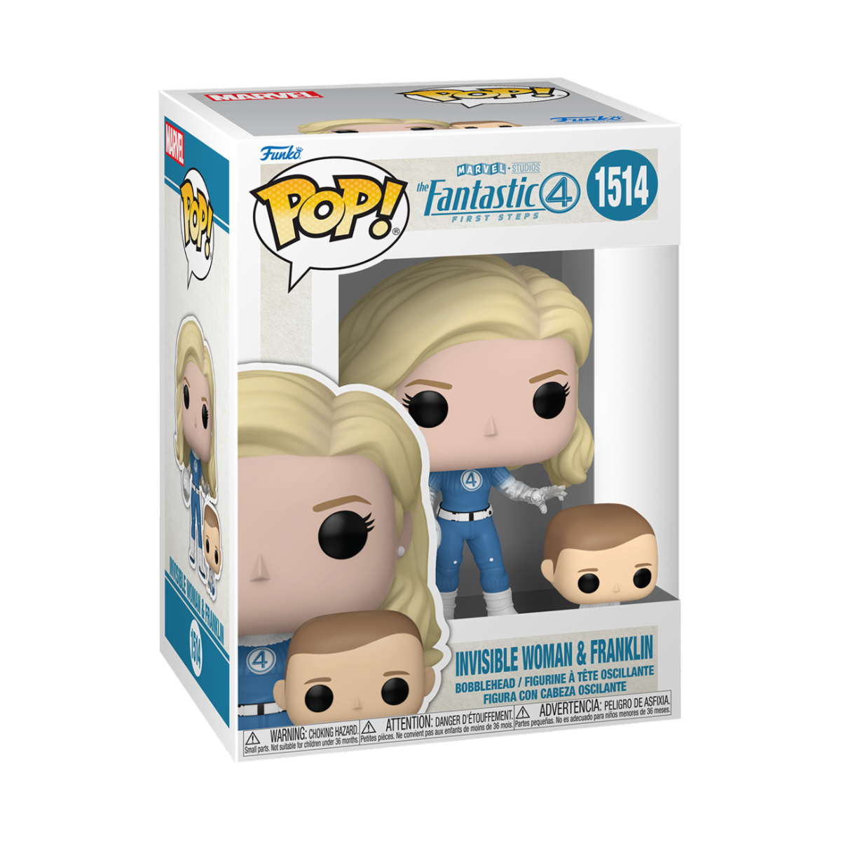 MARVEL: THE FANTASTIC FOUR: FIRST STEPS - POP FUNKO VINYL FIGURE 1514 INVISIBLE WOMAN 9CM